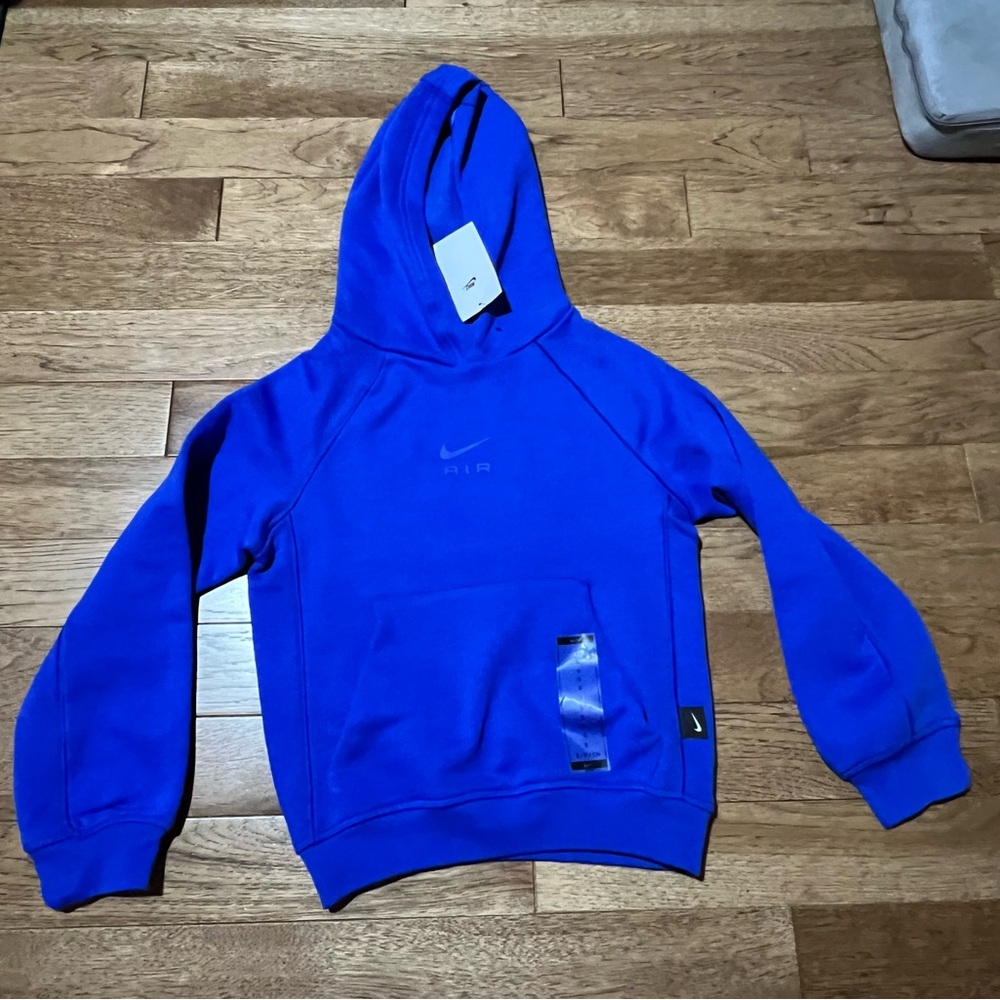NWT Nike Air Hoodie Sweatshirt Blue Kids Size Small